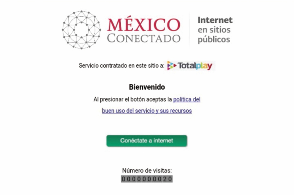 Wifi gratuito de SCT no pide datos personales