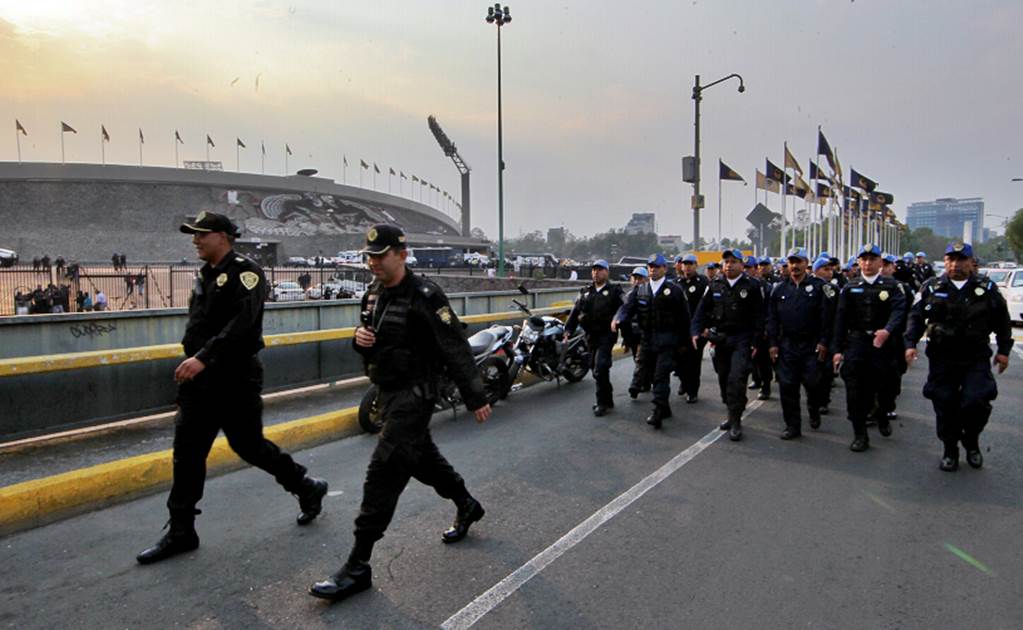 Más de 2 mil policías resguardarán partido en CU