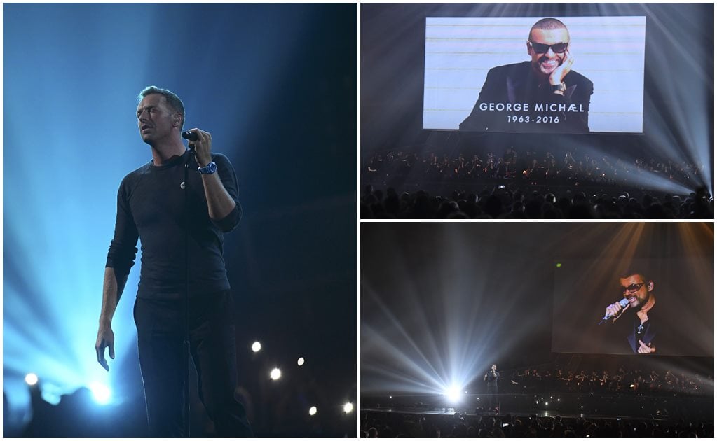 Chris Martin conmueve con tributo a George Michael en los Brit Awards
