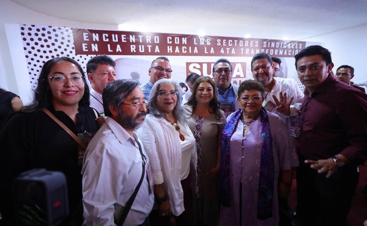Clara Brugada se reúne con organizaciones sindicales de la Ciudad de México