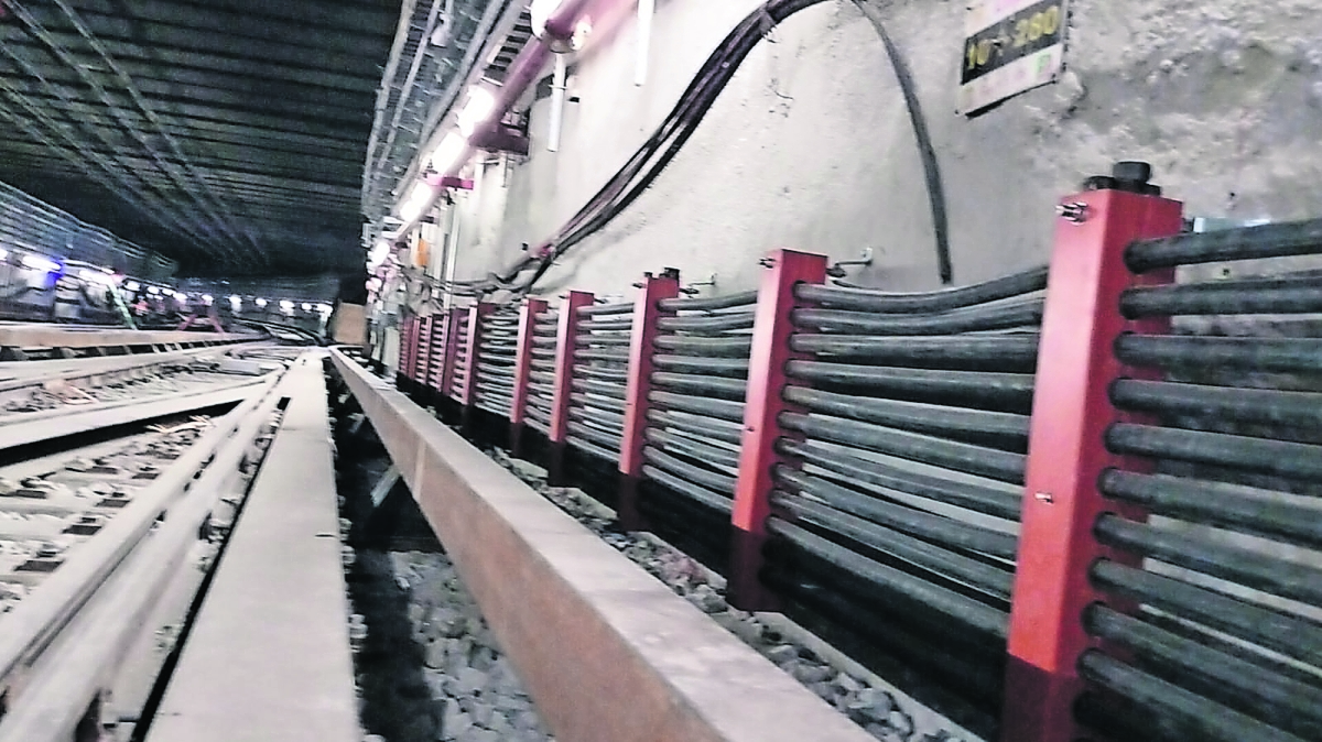 Avanza instalación de cableado en la Línea 1 del Metro