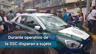 Disparo desde patrulla de SSC hiere a hombre en la cabeza en Cuajimalpa