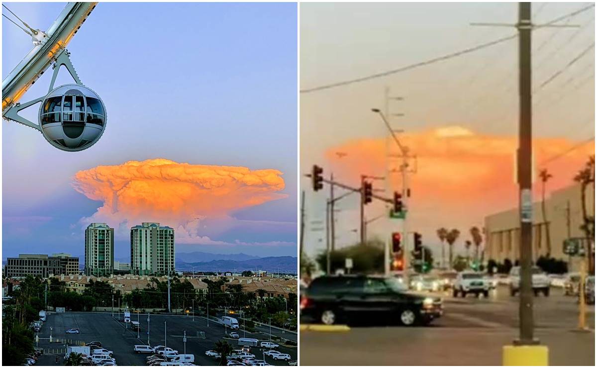 ¿Las Vegas en ataque nuclear?... La "nube de hongo" que causó pánico