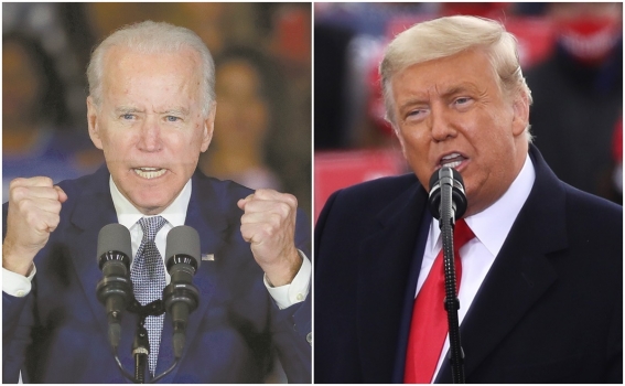 Trump supera a Biden en las encuestas de varios estados clave a un año de las elecciones