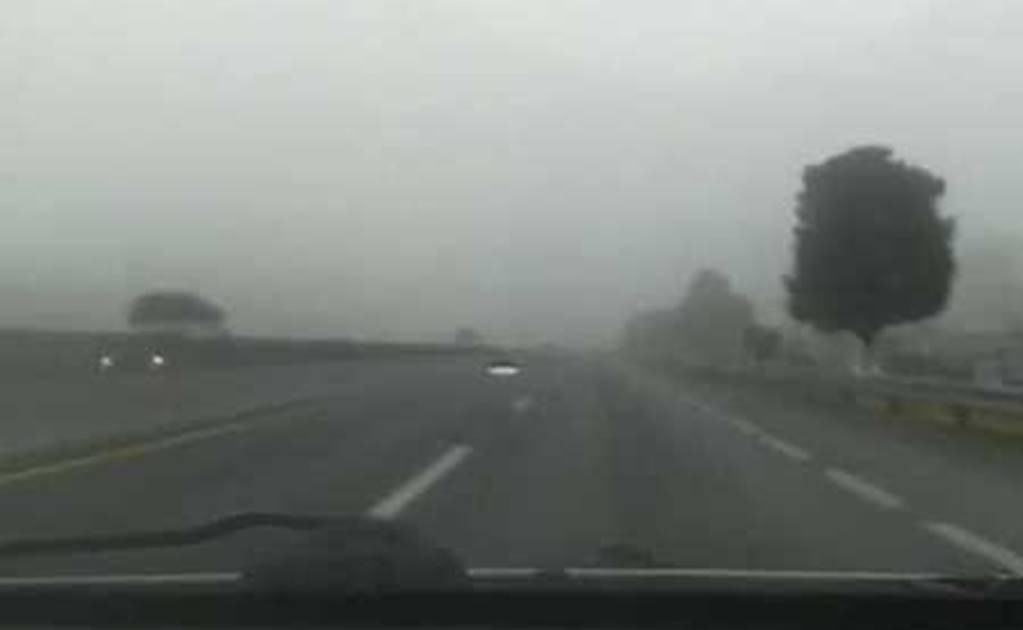 Neblina dificulta visibilidad en Circuito Mexiquense