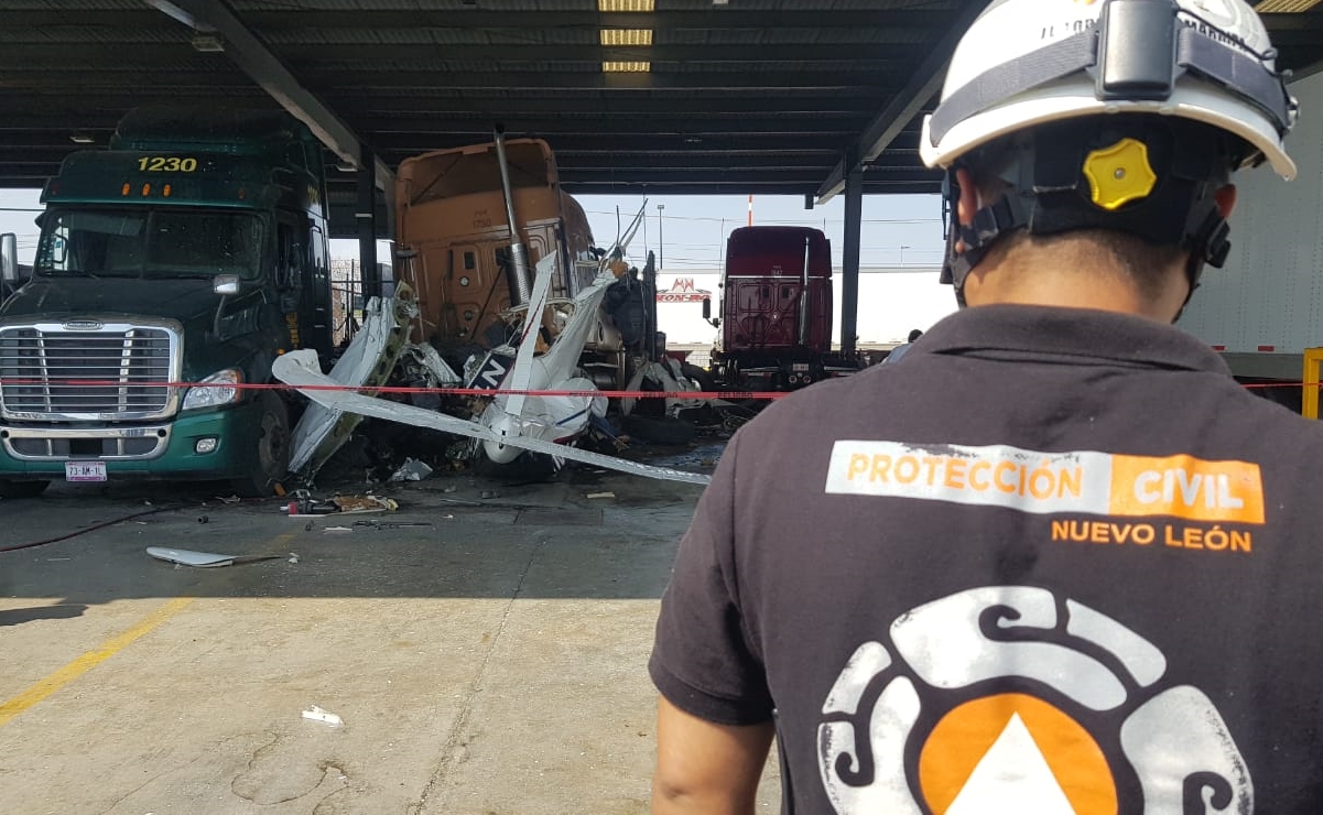 Se registra caída de aeronave en Ciénega Flores, Nuevo León