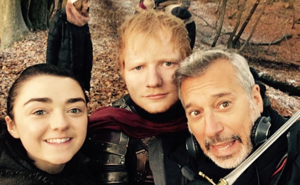 Ed Sheeran publica fotografía en set de "Game of Thrones"