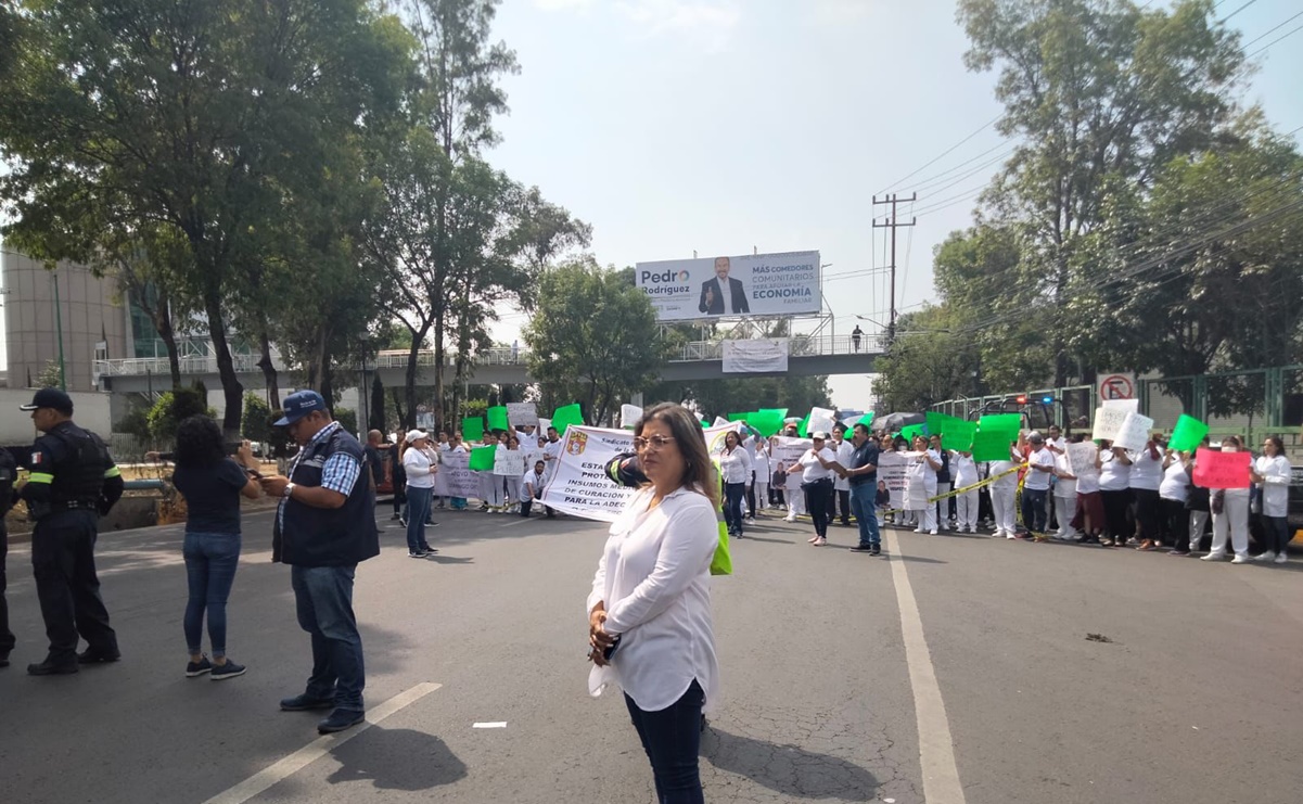 Personal médico se manifiesta en diferentes municipios del Edomex, ¿qué pide?