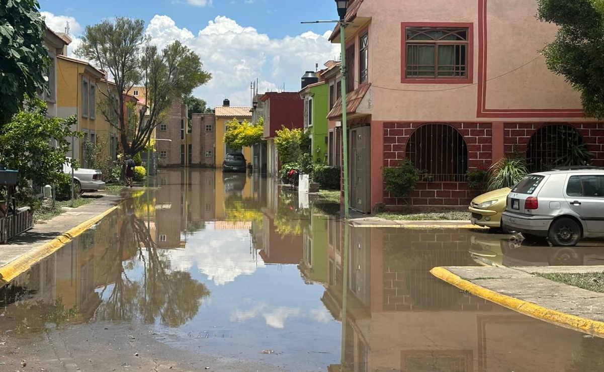 Edomex: unidad habitacional en Chicoloapan amanece bajo el agua; hay más de 500 casas inundadas