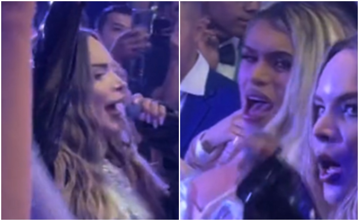 Doble de Belinda le canta a Wendy Guevara en su cumpleaños y acapara la atención