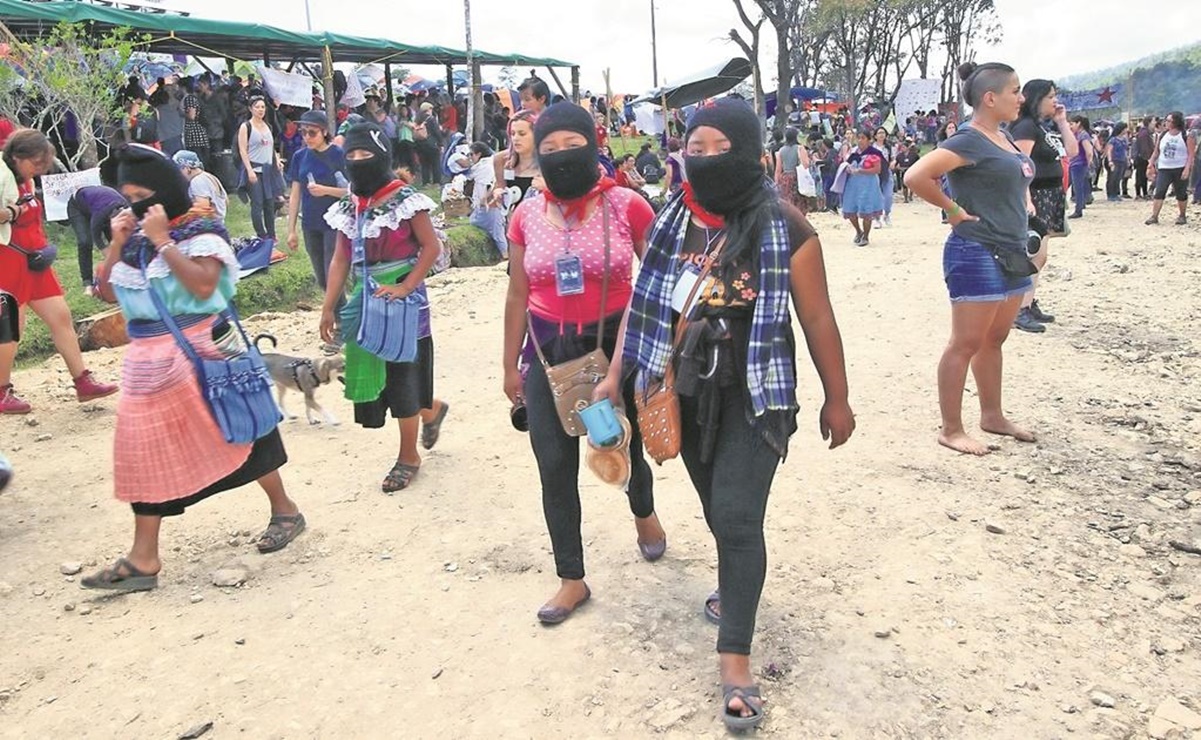 Mujeres zapatistas se unen a movimiento “Un Día Sin Nosotras”