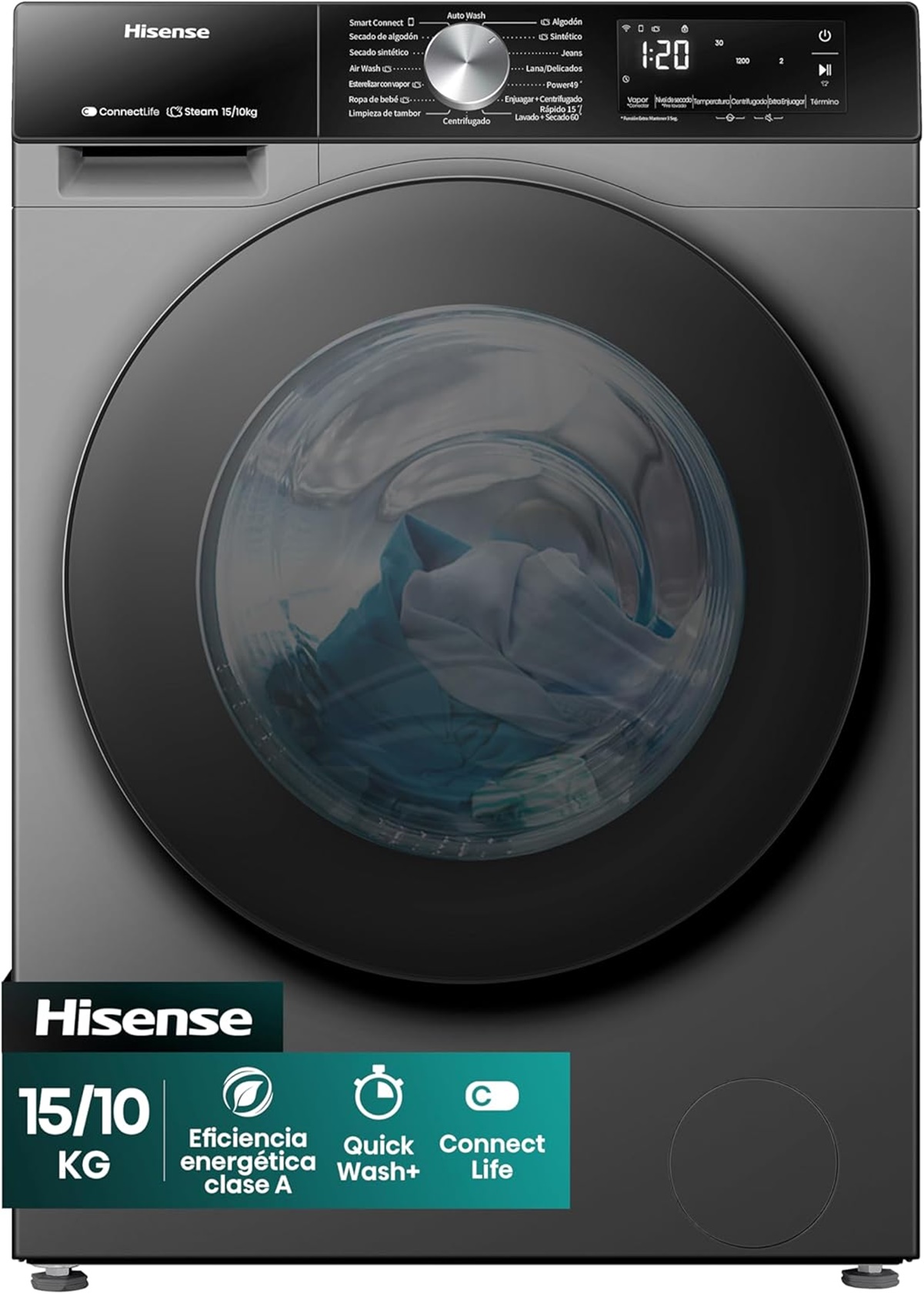 Hisense WD3S1543BT-Lavadora y secadora