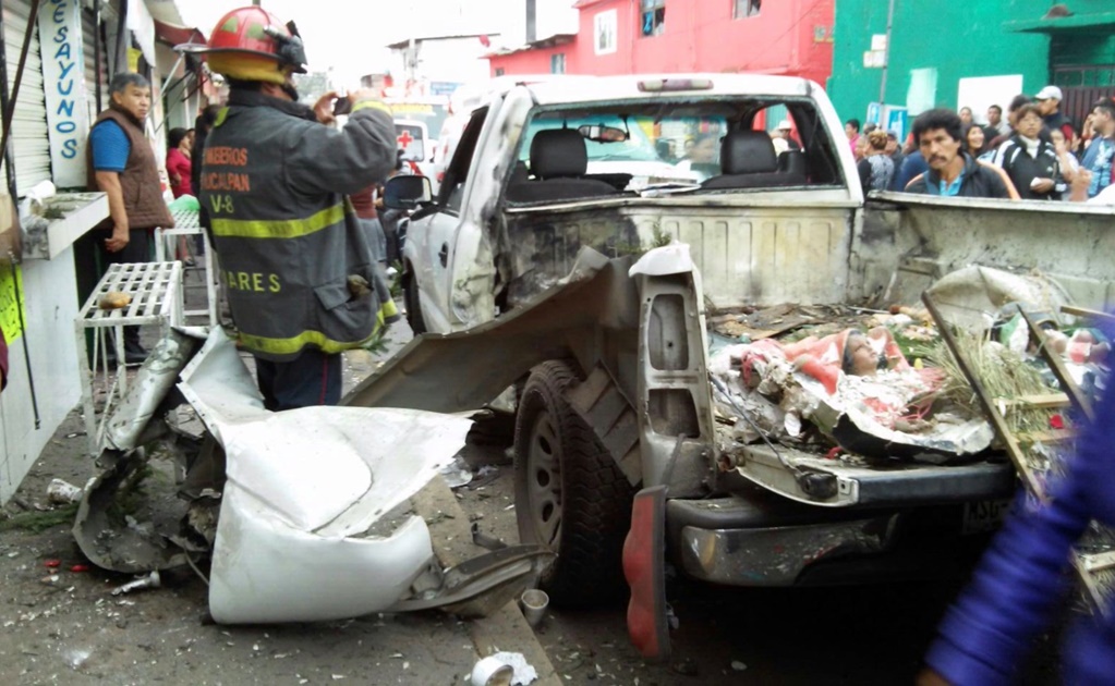 Deja dos heridos explosión de pirotecnia en Naucalpan