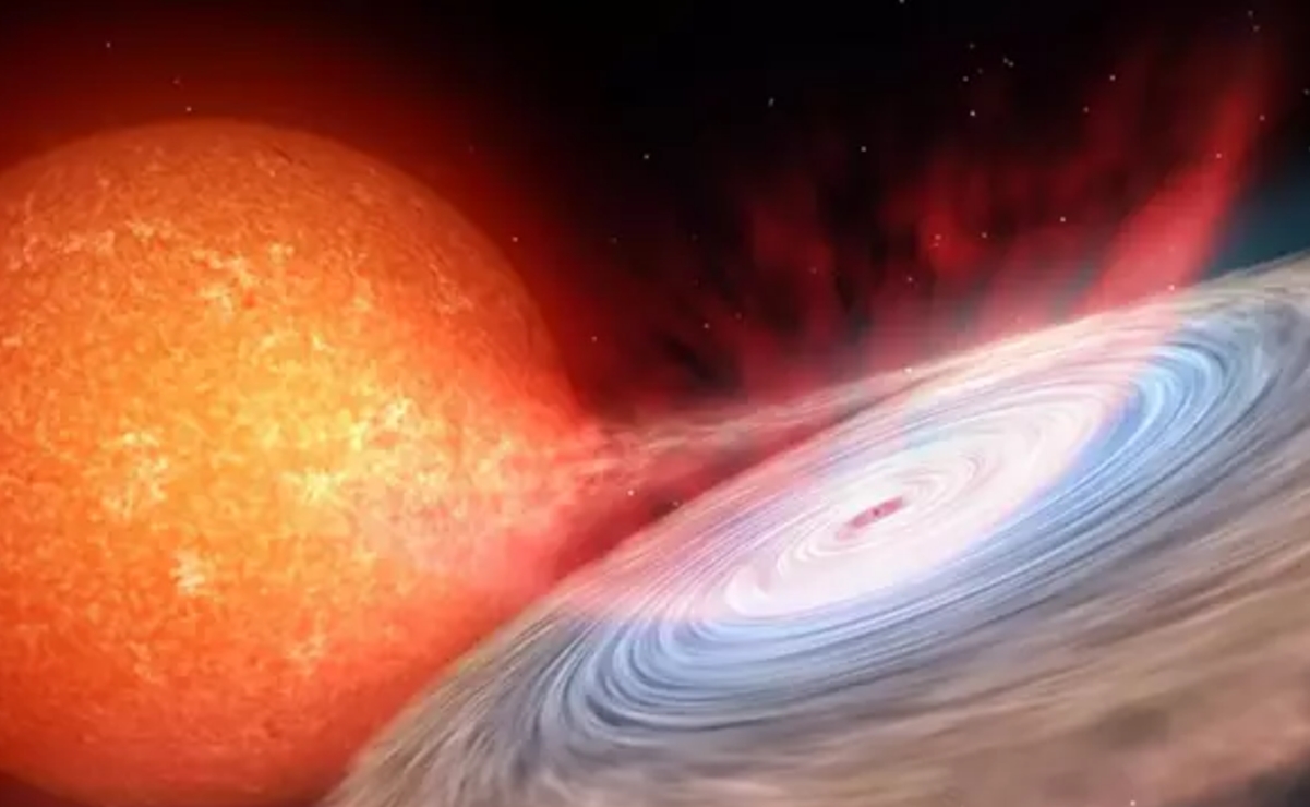 Erupción de un agujero negro estelar produce continuos vientos infrarrojos