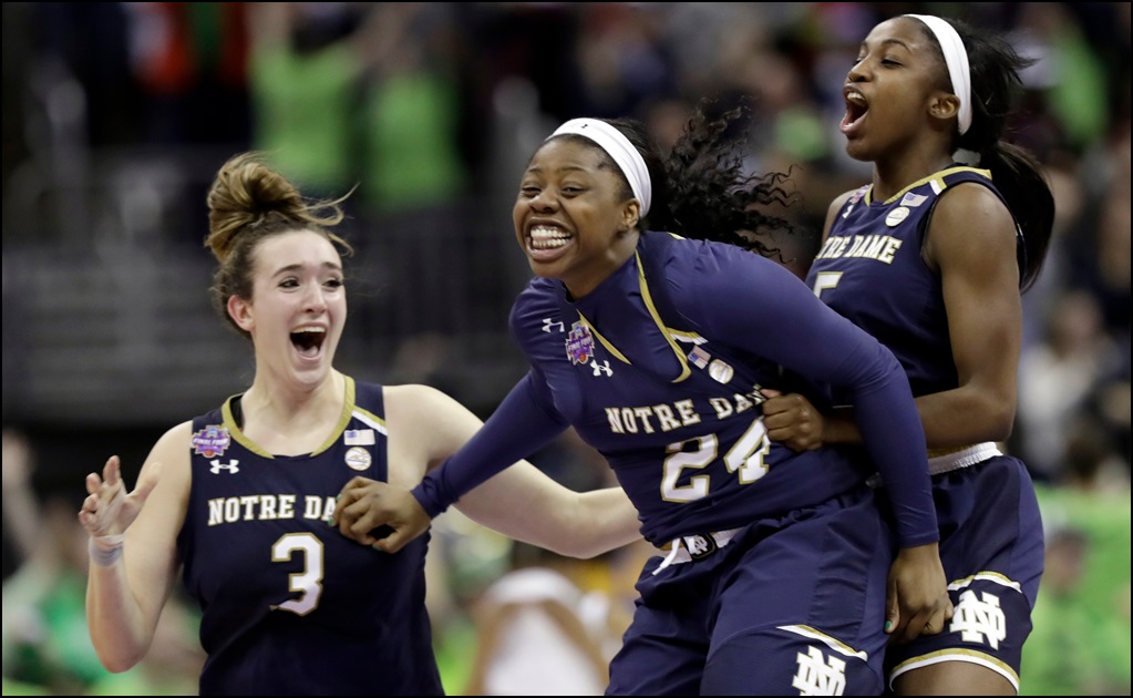 Notre Dame, campeón del basquetbol colegial femenil
