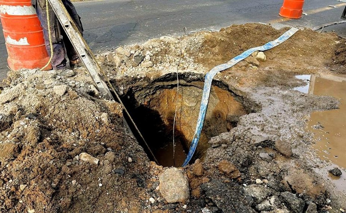 Fuga de agua potable reduce el servicio en la zona oriente y sur de Toluca 