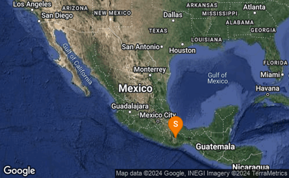 Se registra sismo de magnitud 4.6 en Tlacolula, Oaxaca