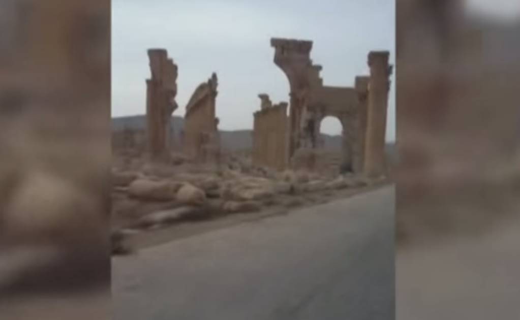 Difunden video de Arco del Triunfo en Palmira destruido