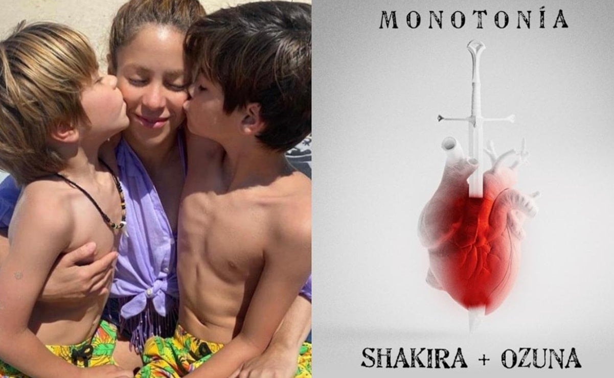 Sasha, hijo de 8 años de Shakira, hizo la portada de "Monotonía"