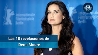 10 escandalosas revelaciones que Demi Moore hizo en su autobiografía