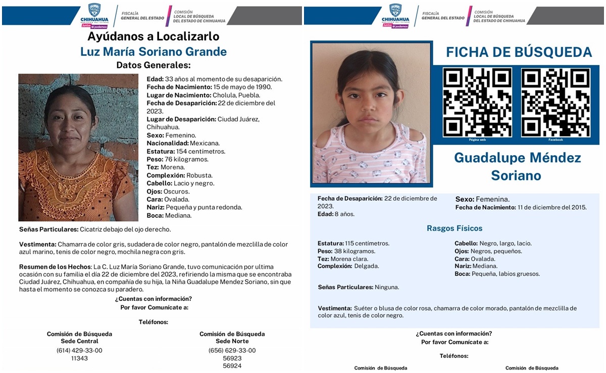 Localizan sanas y a salvo a madre e hija poblanas desaparecidas en Ciudad Juárez