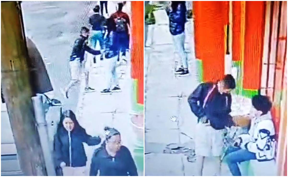 VIDEO: Sujetos armados asaltan a transeúntes afuera de una tienda 3B en Naucalpan