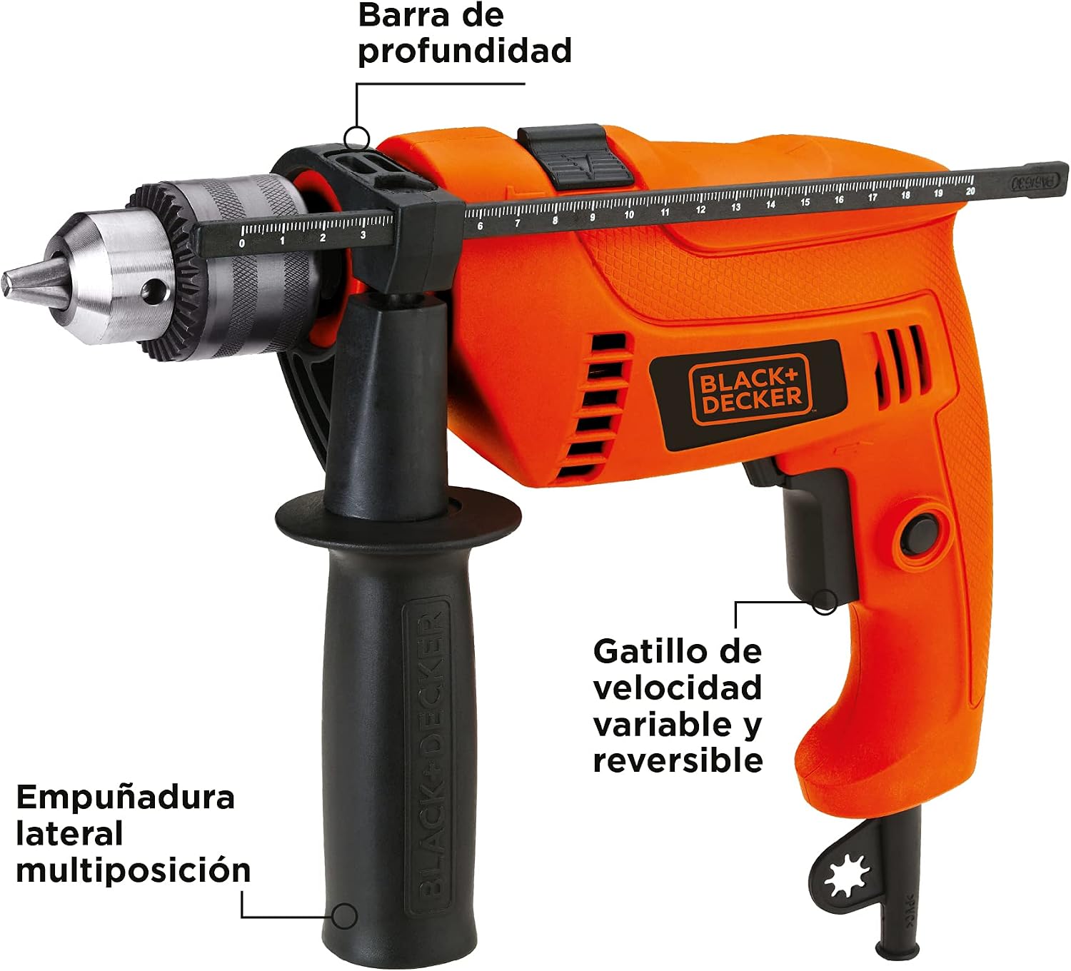 BLACK+DECKER Taladro Rotomartillo con 40 herramientas - Foto 4