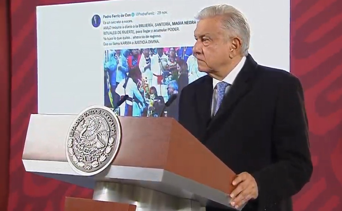 AMLO responde a Pedro Ferriz de Con por señalarlo de practicar brujería y ser el "rey de la magia negra" 