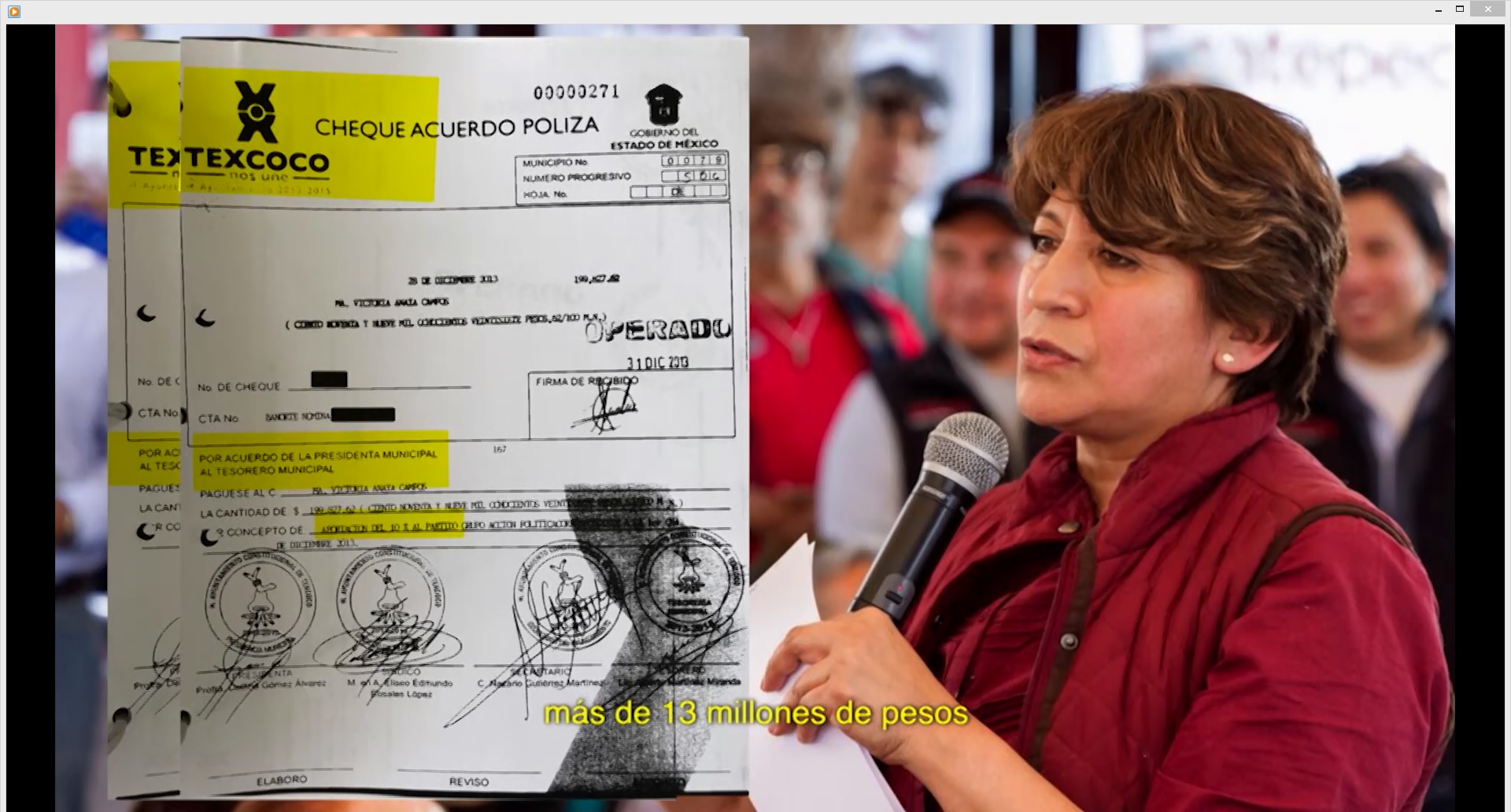 INE suspende spot sobre Delfina y descuentos en Texcoco