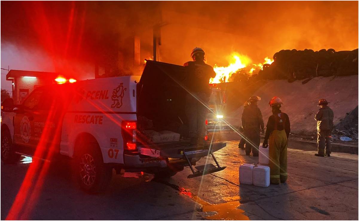 Sospecha Gobierno de NL que fue provocado el incendio en planta recicladora de Simeprode 