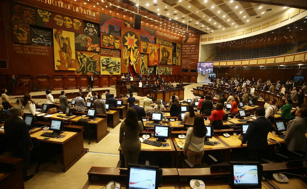 Inicia sesión del juicio político de censura contra el presidente de Ecuador, Guillermo Lasso