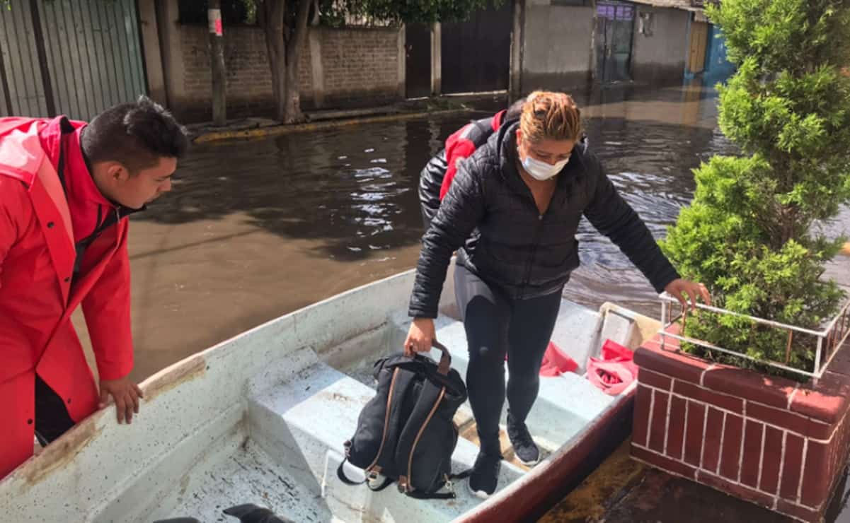 Ixtapaluca amanece bajo el agua por lluvias; registran daños en casas y negocios
