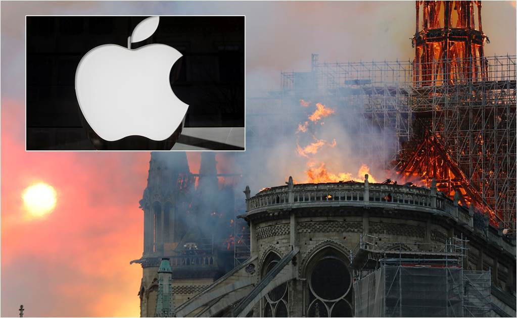 Apple promete donar dinero para la reconstrucción de Notre Dame
