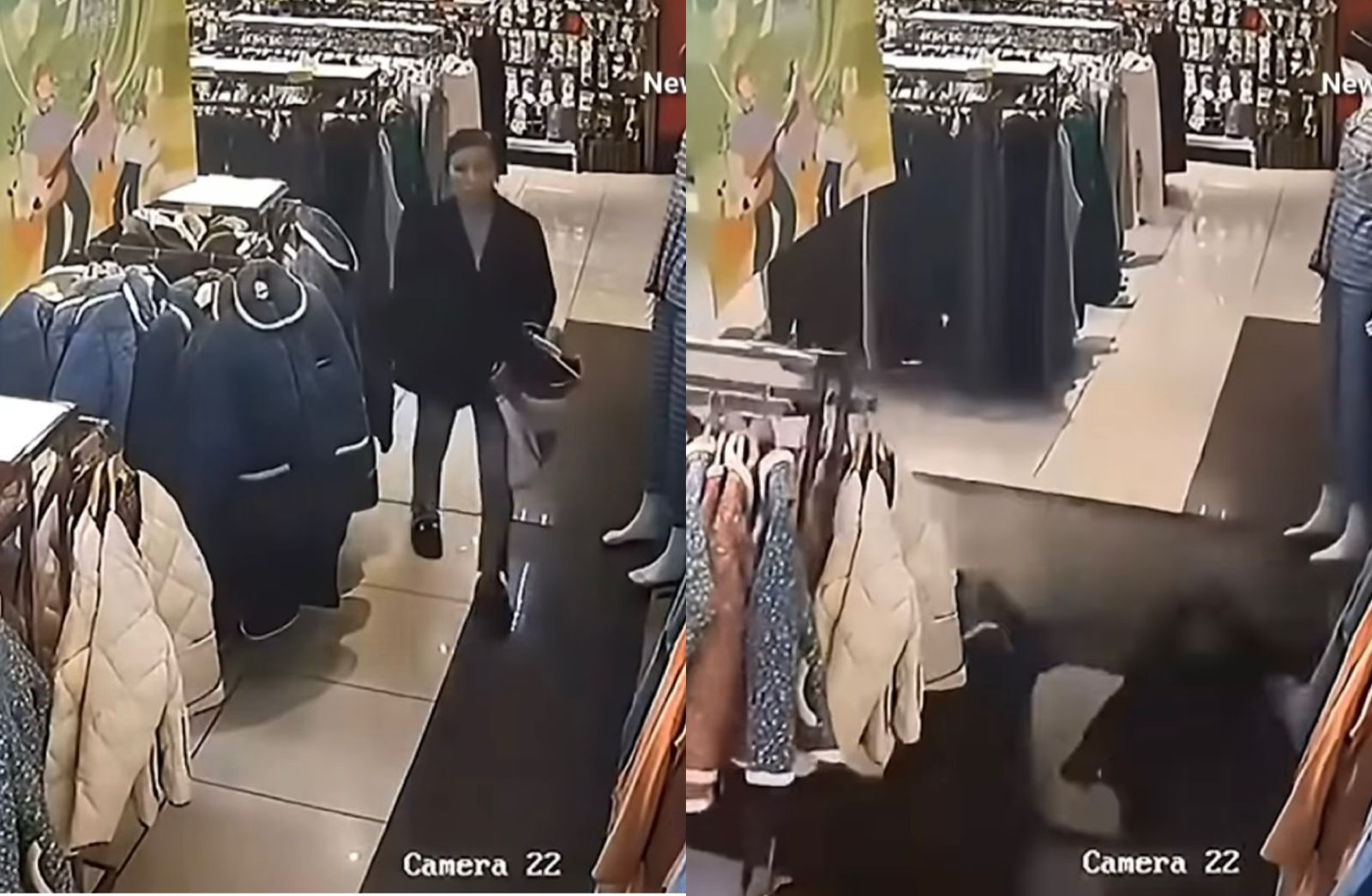 Colapsa piso de un centro comercial de China y "devora" a dos clientes. VIDEO