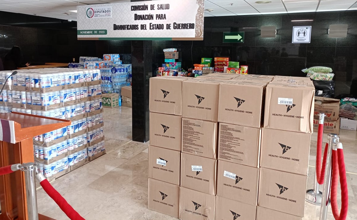 Diputados de la Comisión de Salud enviarán 32 toneladas de productos de limpieza a Acapulco 