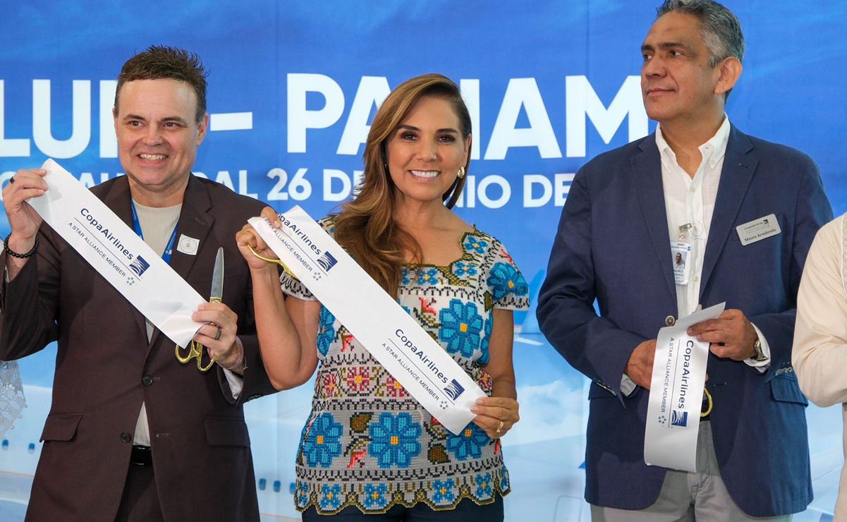 Recibe Mara Lezama primer vuelo de Copa Airlines; conectará Tulum con Hub de las Américas, Panamá