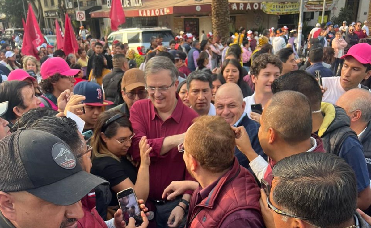 VIDEO: Entre gritos de "¡Marcelo, Marcelo!", reaparece Ebrard en cierre de precampaña de Sheinbaum