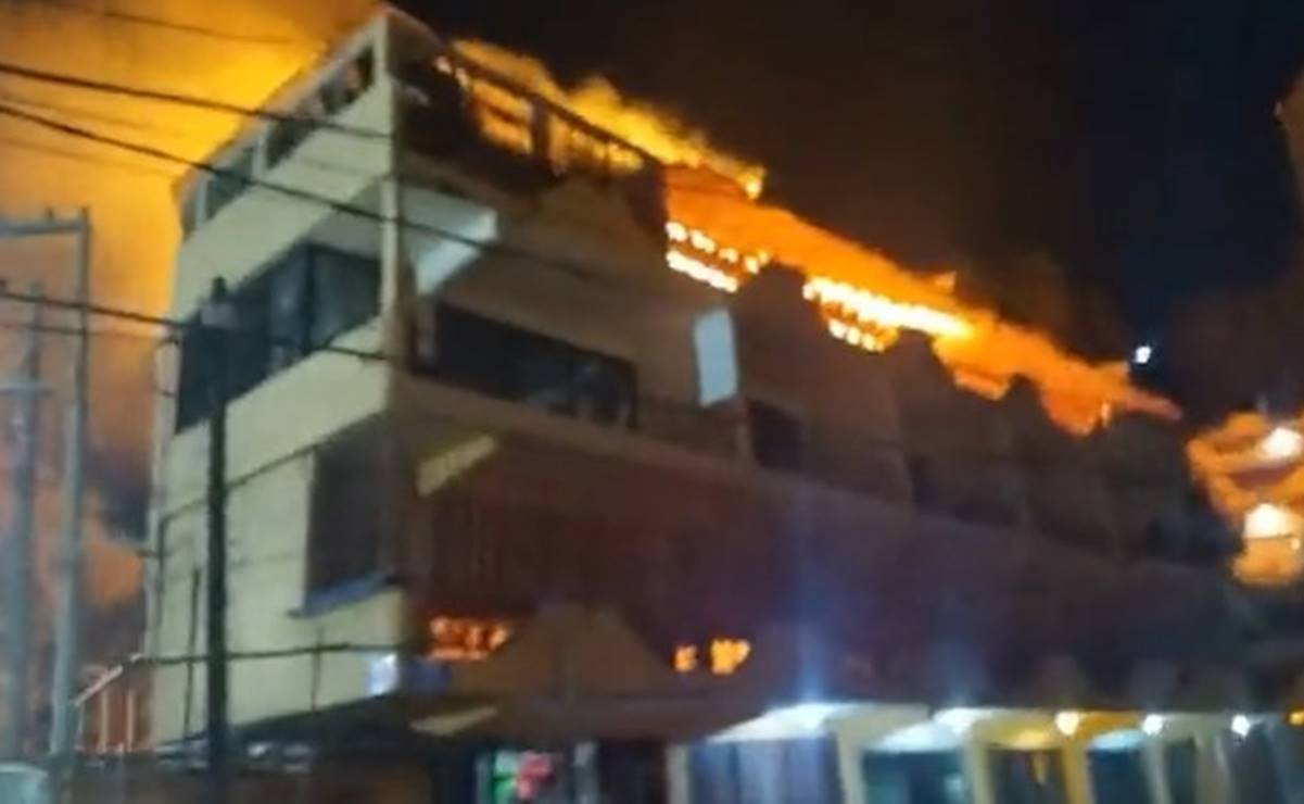 Incendio en Acapulco: registran en video llamas en hotel de Puerto Marqués
