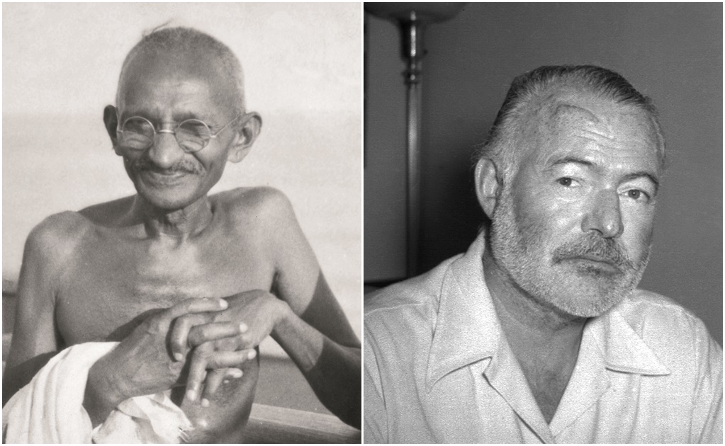 Libro revela el lado oculto de Gandhi y Ernest Hemingway