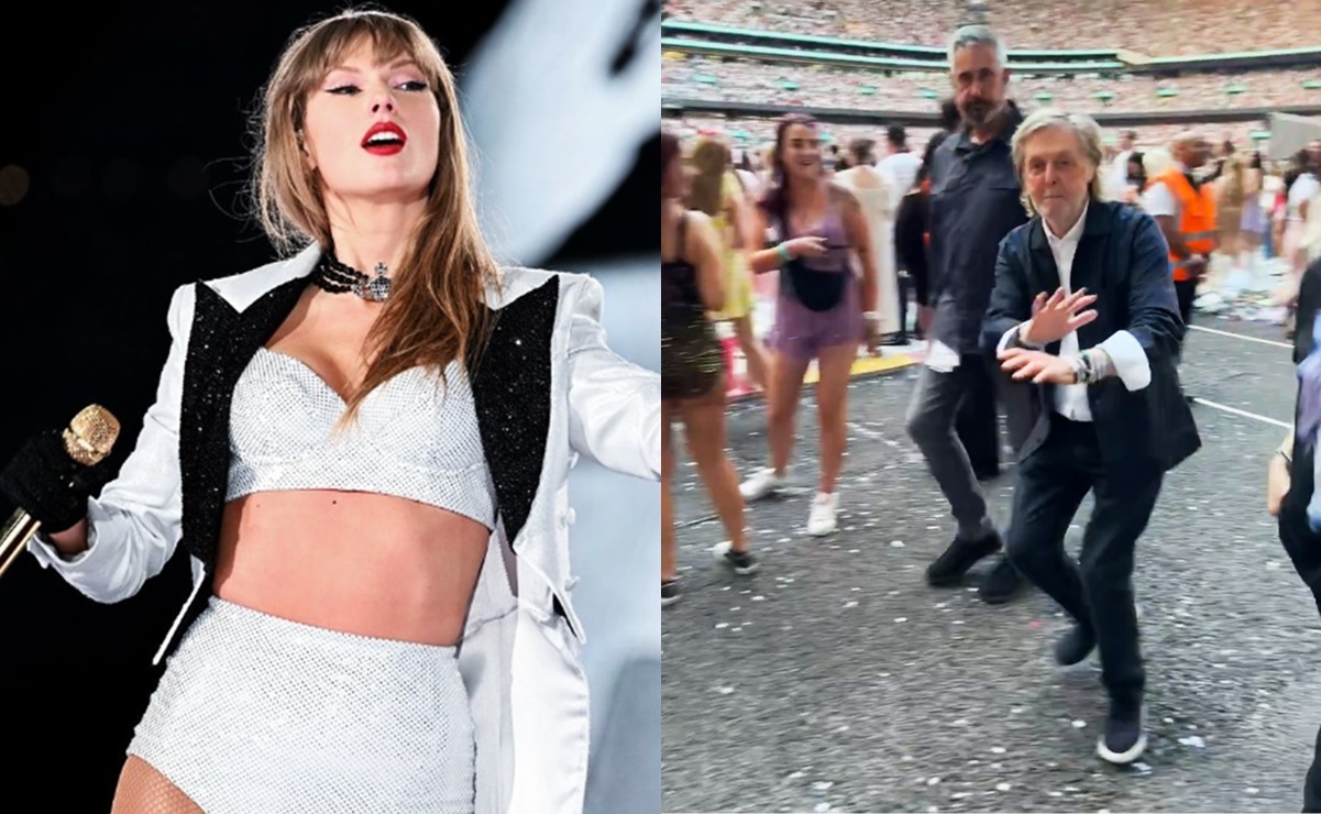 Paul McCartney se une a un grupo de "swifties" para bailar en el concierto de Taylor Swift