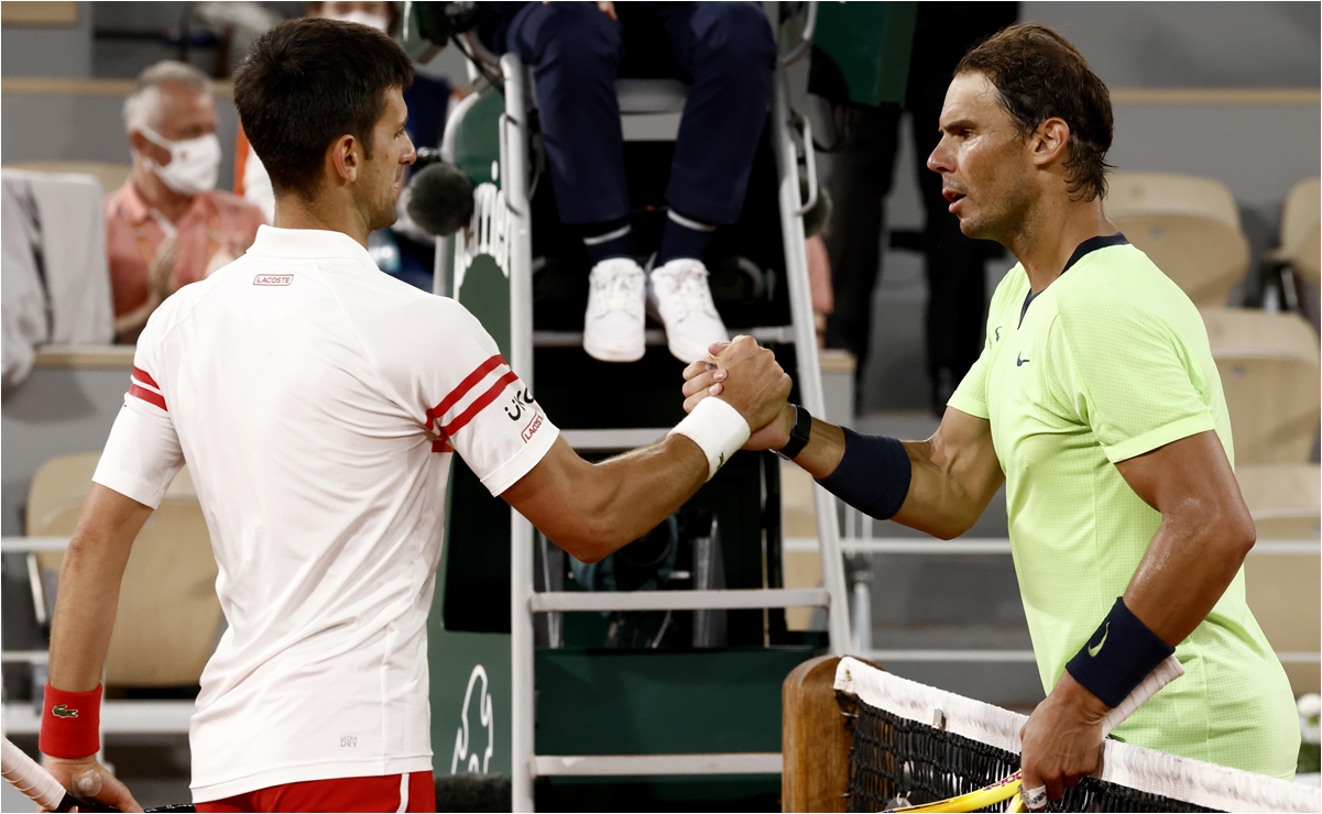 Tenistas se rinden ante el partidazo entre Nadal y Djokovic