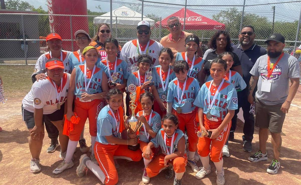 Orgullo mexicano: Reconocen a niñas por ganar Torneo Internacional de Softbol en Puerto Rico 