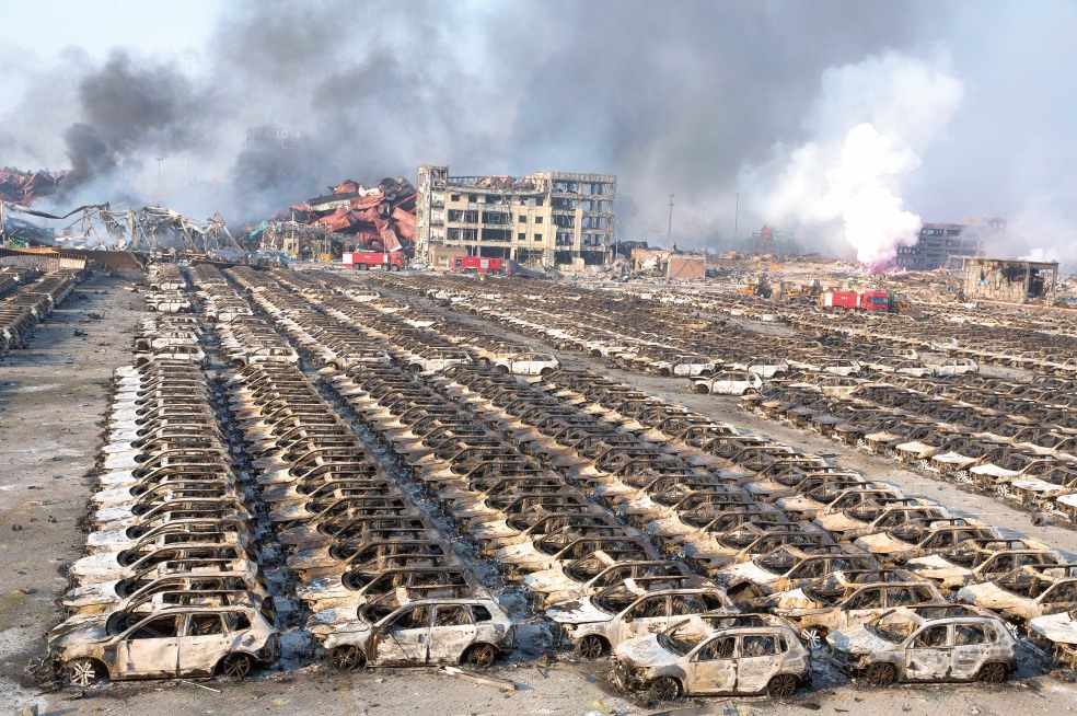 Incendios en Tianjín golpean exportaciones