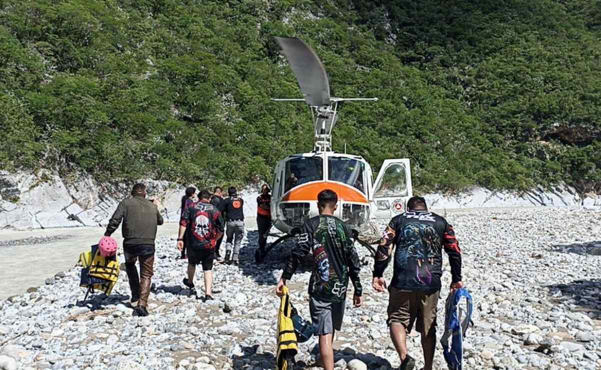 Rescatan a 16 personas reportadas como desaparecidas en el Río Pilón de Nuevo León