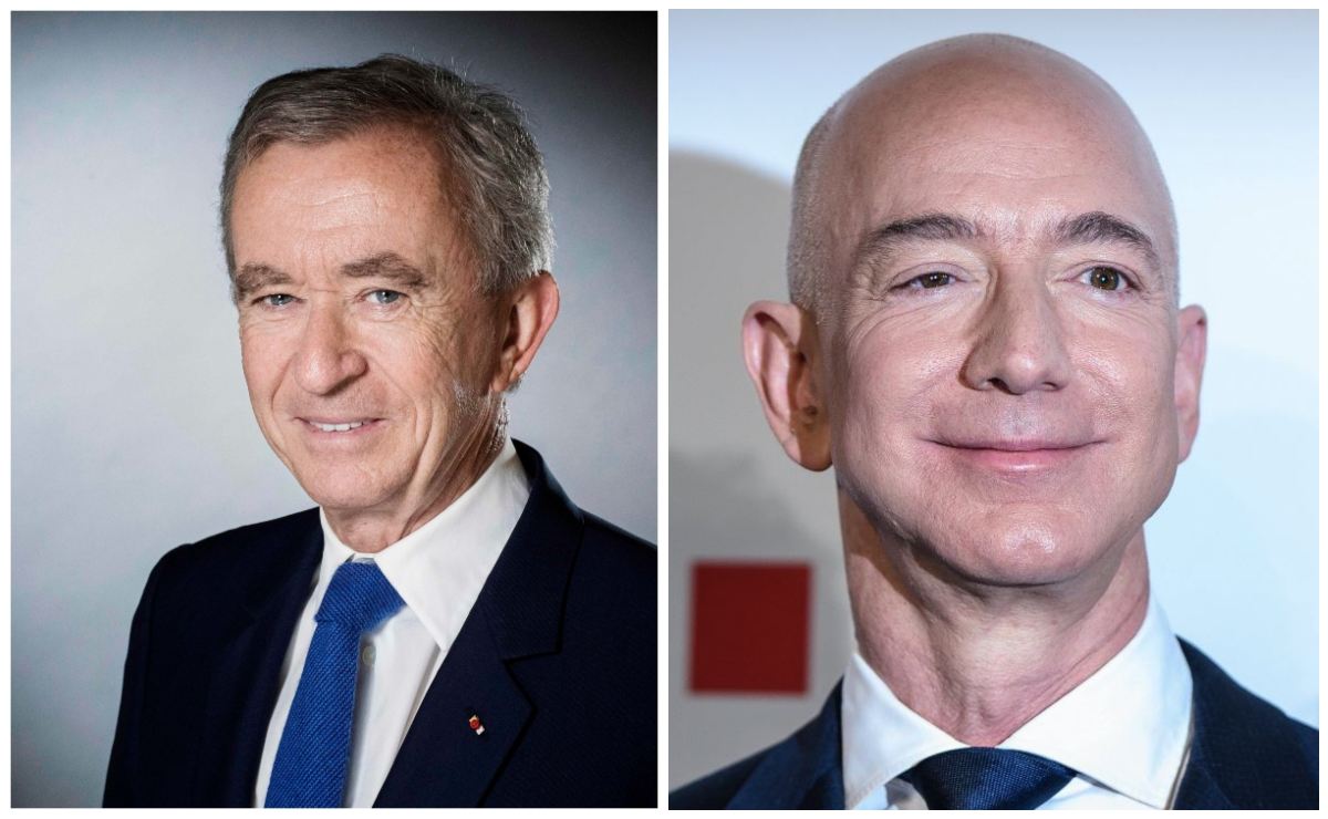 Jeff Bezos a la baja: Bernard Arnault lo supera en riqueza