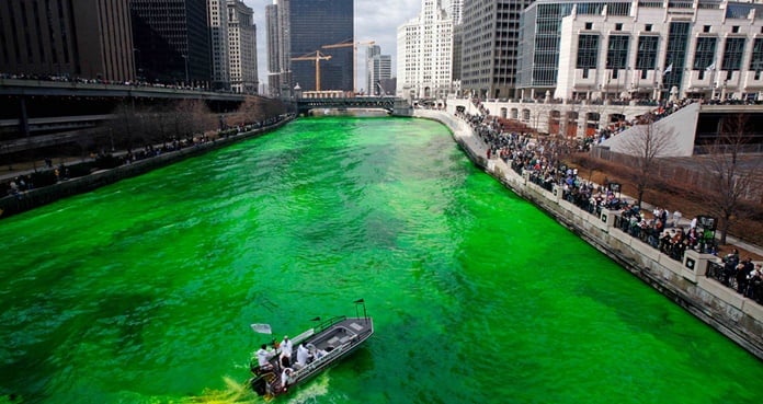 ¿Cómo se pinta de verde el río Chicago por el Día de San Patricio?