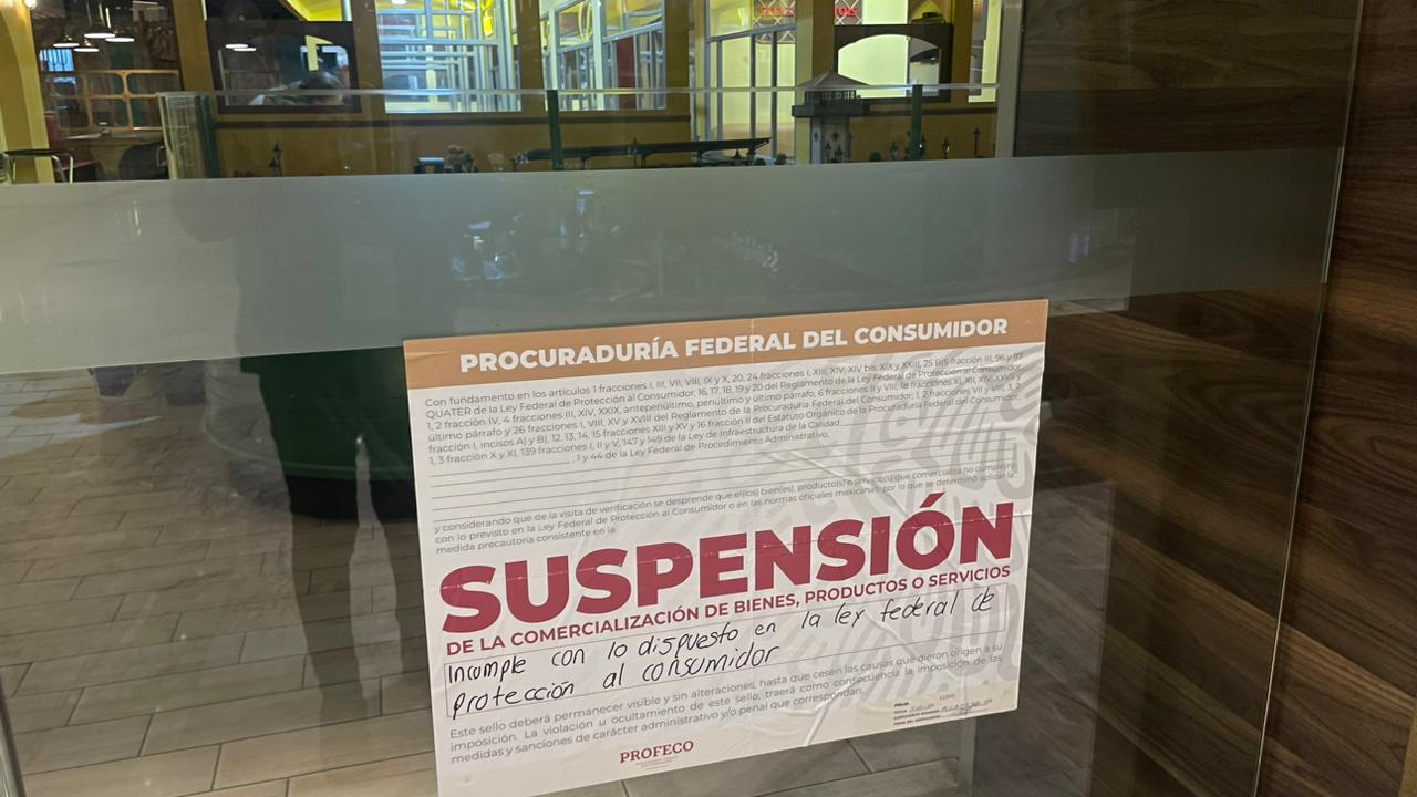 Profeco suspende restaurante Train Bistro Altavista; atiende denuncia de retención de clientes por propina