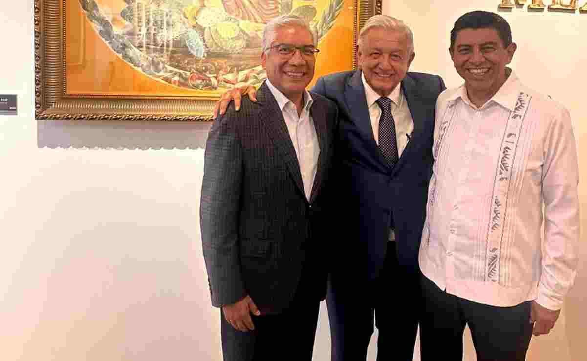 AMLO se reúne con gobernador de Oaxaca para finiquitar obras de construcción pendientes 