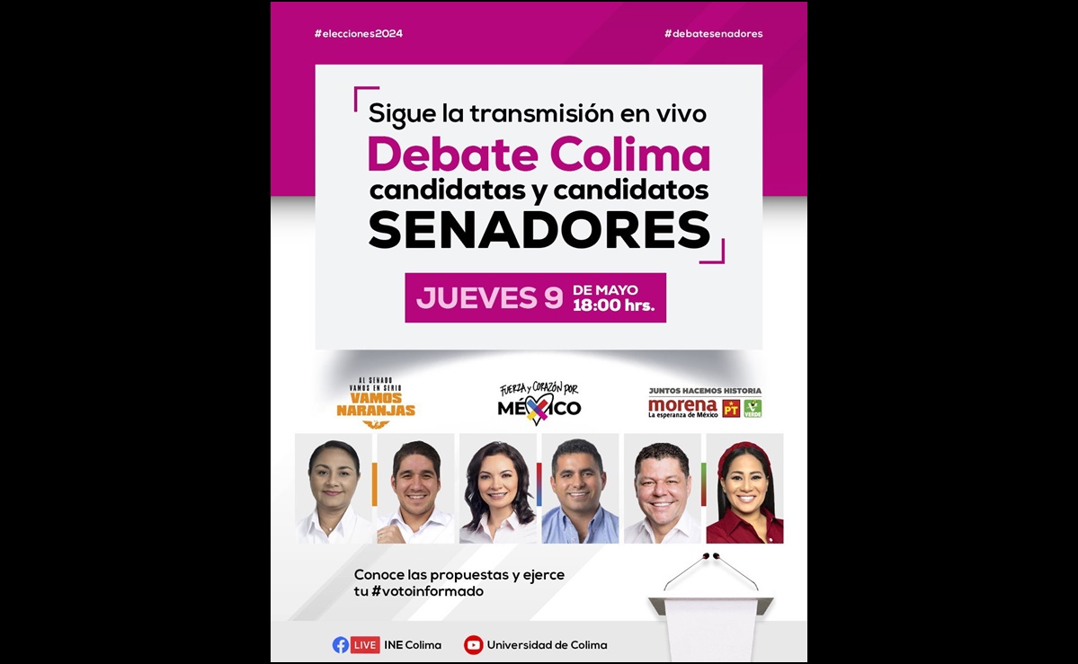 Por falta de quórum, cancelan debate entre candidatos al Senado en Colima