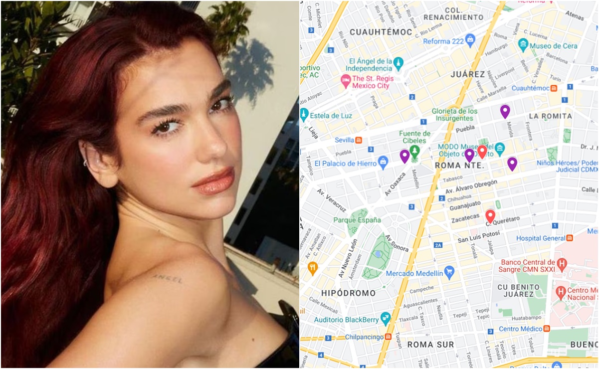 Google Maps lanza ubicaciones de lugares donde estuvo Dua Lipa en CDMX